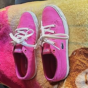 Little girls lacoste tennis shoes